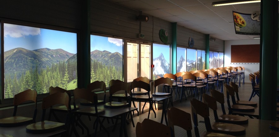 décor en vitrophanie imprimé