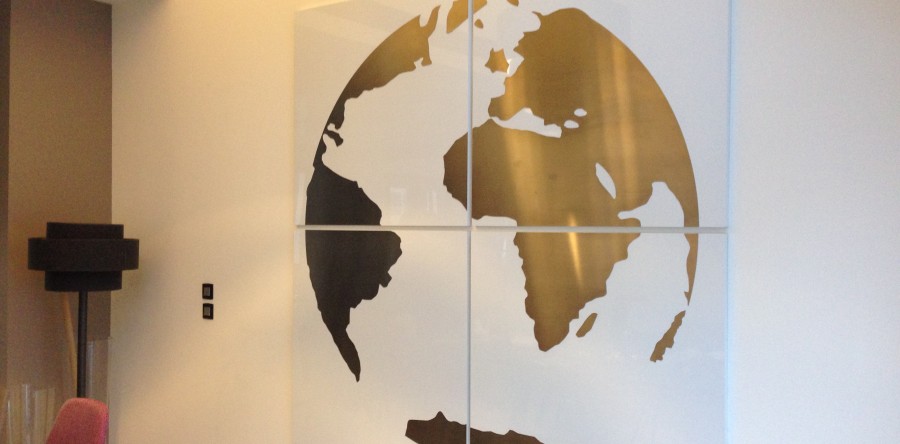 décor intèrieur Map monde